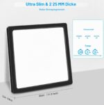 RDGOOD 24W LED Deckenleuchte mit Bewegungsmelder & Fernbedienung – 2400 Lumen für Bad, Garage, Flur – Bild 7