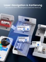 Proscenic Q10 Saugroboter mit Wischfunktion – 8000Pa Saugkraft, LiDAR & App-Steuerung – Bild 3