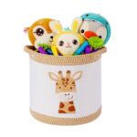 Tidelit Spielzeugkorb Giraffe – Aufbewahrungskorb für Kinderzimmer & Babyzimmer