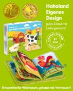 hahaland Montessori Quiet Book Bauernhof – 20 Lernaktivitäten für Babys ab 1 Jahr – Bild 3