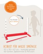 PINOLINO Hobby Horsing Hindernishürde Hoppe – höhenverstellbar 20–60 cm für Kinder – Bild 3