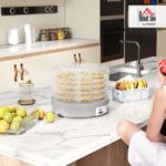 HOMCOM Dörrautomat 245 W mit 5 Tabletts – Temperaturregler 35-70°C für Obst, Gemüse & Fleisch – Bild 2