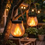 Macchiatto Solar Flammenlaterne 2er Set – IP65 Wasserdicht mit realistischem Flammeneffekt