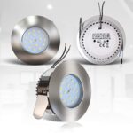 3er Set LED Bad Einbaustrahler 230V 4,8W IP44 – Ultraflach Deckenspots Matt-Nickel – Bild 6