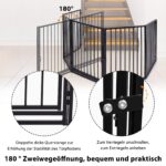 UISEBRT Kaminschutzgitter 305cm mit Tür – Stabiles Schutzgitter für Kinder & Haustiere – Bild 4