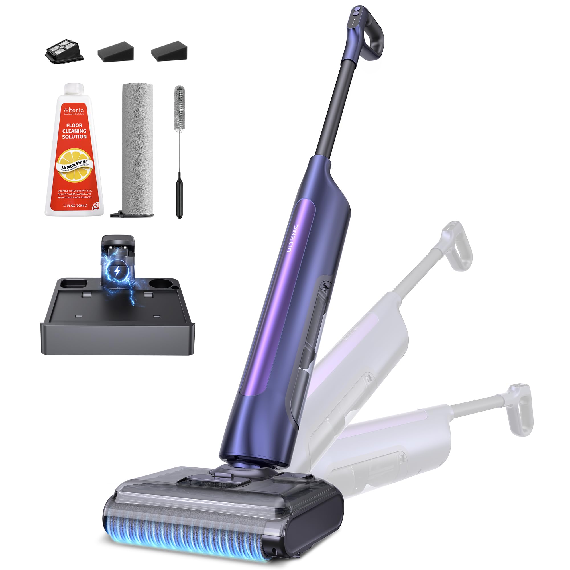 Ultenic AC1 Triflex Nass-Trockensauger – 180° Lay-Flat mit 55 Min Akkulaufzeit für Hartböden