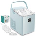 FOHERE Eiswürfelmaschine 14 kg – Kompakter Ice Maker mit 2 Grössen & Selbstreinigung