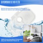 Poweka Katzenbrunnen Filter 24er Set – Aktivkohle & Schwamm für PETLIBRO Dockstream – Bild 5