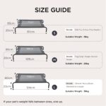 BEDSURE Erhöhtes Hundebett Grosse Hunde 124x80 cm – Outdoor Hundeliege für Garten & Camping – Bild 7