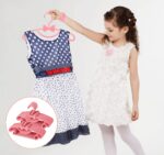 Homewit 40er Set Kinderkleiderbügel 29,5 cm Rosa mit Schmetterlingsdesign – Rutschfest & Platzsparend – Bild 7