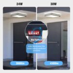 LEZOE LED Deckenleuchte mit Radar Bewegungsmelder IP65 – 30W/4500lm Feuchtraum – Bild 4
