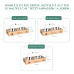 LAUBLUST Personalisierte Futterstation für Hunde – Bambus mit Gravur, Grössen M, L, XL – Bild 3