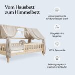 Ehrenkind® Betthimmel & Wimpelkette 90x200 – Kinderzimmer Deko Set Beige, Oeko-TEX – Bild 3