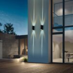 WYQSX LED-Außenwandleuchte 2er-Set 6W – Warmweisses Up & Down Licht für Fassade – Bild 8