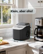 vcloo Tragbare Eiswürfelmaschine – 12 kg/24h, 2 Grössen, Selbstreinigung – Bild 5