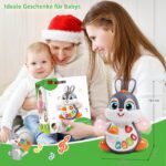 Wanonoo Musik-Krabbelspielzeug Hase – Interaktives Babyspielzeug ab 6 Monaten – Bild 7