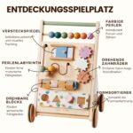 Tiny Land Lauflernwagen Holz – Laufhilfe mit Bremse & Geschwindigkeitskontrolle ab 1 Jahr – Bild 5