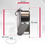 3er Set LED Bad Einbaustrahler 230V 4,8W IP44 – Ultraflach Deckenspots Matt-Nickel – Bild 2