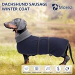 Morezi Winterhundejacke M mit Flusenfutter & Klettverschluss – Wärmeschutz für kleine Hunde – Bild 2