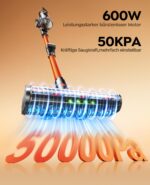 Fieety V9 Akku-Staubsauger 600W/50kPa – Kabellos mit Biegegelenk & Aromatherapie – Bild 3