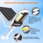 INTELAMP Solar-Straßenleuchte 3000 LM mit Doppelsensor & Fernbedienung – Intelligente Bewegungserkennung – Bild 5