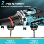 Ecarke 18V Akku-Bohrschrauber kompatibel mit Makita – 50 Nm Drehmoment für Heimwerker – Bild 4