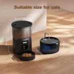 VOUAAOOD 2-in-1 Futterautomat & Katzenbrunnen – Programmierbar mit 6 Mahlzeiten für Katzen – Bild 9