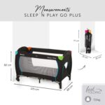hauck Sleep N Play Go Plus Kinderreisebett – Tragbares Reisebett mit Rädern ab Geburt – Bild 3