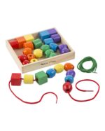 Melissa & Doug Fädelspiel mit 30 Holzperlen – Motoriktraining für Kinder ab 3 Jahren – Bild 10