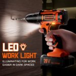 FAHEFANA 20V Akkuschrauber Set mit 2x2.0Ah Akkus – 42Nm Bohrschrauber für DIY & Reparatur – Bild 7
