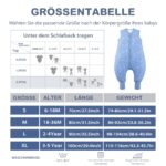 ToyaTec Baby Schlafsack XL mit Füssen 2,5 Tog – Bambusrayon Schlafdecke für Winter – Bild 7