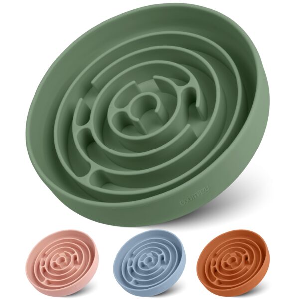 Coomazy Antischlingnapf Ø 20 cm mit Labyrint-Design – Slow Feeder für kleine bis mittlere Hunde