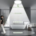 LEZOE 30cm LED Deckenleuchte mit Bewegungsmelder – 24W dimmbar, 2400lm für Badezimmer & Flur – Bild 9