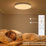 SNADER 44W LED Deckenleuchte Ø37cm Dimmbar – RGBIC Deckenlampe mit Fernbedienung für Wohn- & Schlafzimmer – Bild 4