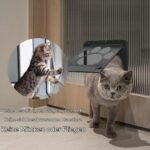 UGBO Katzenklappe für Fliegengitter – Haustiertür mit Magnet für kleine & mittelgrosse Hunde und Katzen – Bild 3