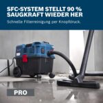 Bosch Professional GAS12-25LS Nass-Trockensauger – 1.200 W Motor mit SFC-Filterreinigung – Bild 5