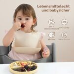 Moonkie 3er Silikon-Kinderteller-Set mit Saugnapf & Besteck – BPA-frei & spülmaschinenfest – Bild 2
