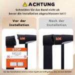 LAOYE Treppenschutzgitter 92 cm Höhe, 75-124 cm Breite – Sicheres Türgitter ohne Bohren – Bild 10