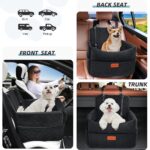 HEGGCOOE Hunde-Autositz mit Memory-Schaum – Sicherer Boostersitz für kleine bis mittlere Hunde – Bild 4