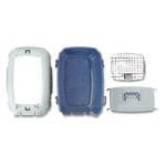 Amazon Basics Hundehütte zweitürig 58L x 38W x 33H cm – Transportbox mit Belüftung – Bild 8