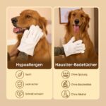 HICC PET Reinigungshandschuhe – 20 Feuchttücher mit Kokosöl für Hunde & Katzen – Bild 7