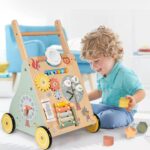 Itslife Baby Lauflernwagen Holz – Montessori Spielzeug mit Aktivitäten für Jungen & Mädchen – Bild 2