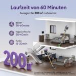 Ultenic Akku Staubsauger 55000Pa mit Zero-Tangle-Bürste – 60 Min Laufzeit für Tierhaare – Bild 6