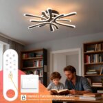 Amdelne LED Deckenleuchte 40W Blume-Design – Dimmbar 2800-6000K mit Fernbedienung – Bild 5