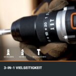 WORX WX355.9 Akku Schlagbohrschrauber 20V – 55Nm Profi-Power für Bohren & Verschrauben – Bild 5