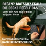 Clever Dreams Hundedecke Auto Rückbank – Wasserdichter Autoschutz mit abnehmbarer Schmutzfangmatte – Bild 3