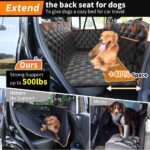 KYG Hundedecke Rücksitz mit Hartunterlage – Wasserdichte Autoschondecke für Hunde – Bild 2