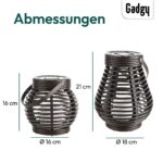 Gadgy Solar Laternen 2er Set – Wetterfeste LED Solarleuchten für Garten & Balkon – Bild 2