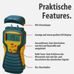 Brennenstuhl Feuchtigkeits-Detector MD – Holz- & Baustoff-Feuchtemessgerät mit LCD-Display – Bild 3
