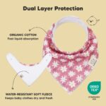 KeaBabies 10er-Pack Bandana-Lätzchen Bio-Baumwolle – Saugfähige Sabber-Lätzchen für Neugeborene – Bild 2